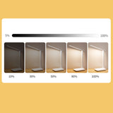 Table Lamp Eye Protection Touch Dimming Charging 180 Degree Flip Folding Stand Design LED Learning Desk Lamp Rechargeable Version