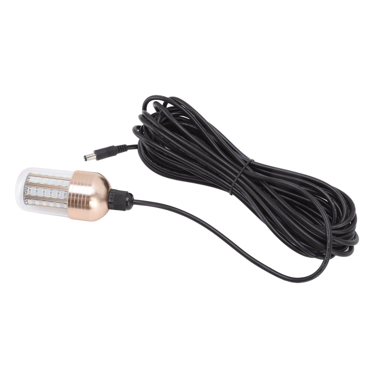 LED Fishing Light Super Bright 60 LEDs 3000lm 30W IP68 Waterproof Underwater Night Fishing Lamp 12‑60V Yellow Light