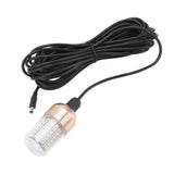 LED Fishing Light Super Bright 60 LEDs 3000lm 30W IP68 Waterproof Underwater Night Fishing Lamp 12‑60V White Light - Side View
