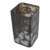 Iron Lampshade Modern Decorative Hollow Metal Lamp Shade Cover for E27 E26 Bulb Bedroom - Close-Up Angle