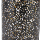 Lamp Shade Hollow Carving Metal Cylindrical Circular Pattern E27 E26 Detachable Decorative Nightstand Table Lamp Shade