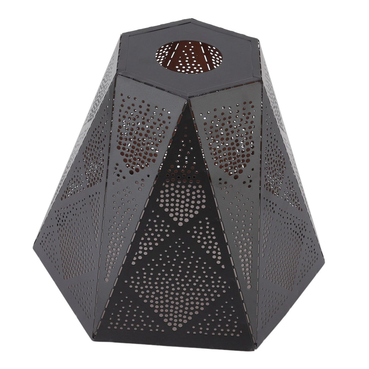 Lamp Shade Wrought Iron Hollow Design Modern Style Corrosion Resistant Table Lamp Shade for E27 E26 Lamp Holder