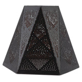 Lamp Shade Wrought Iron Hollow Design Modern Style Corrosion Resistant Table Lamp Shade for E27 E26 Lamp Holder - Front View