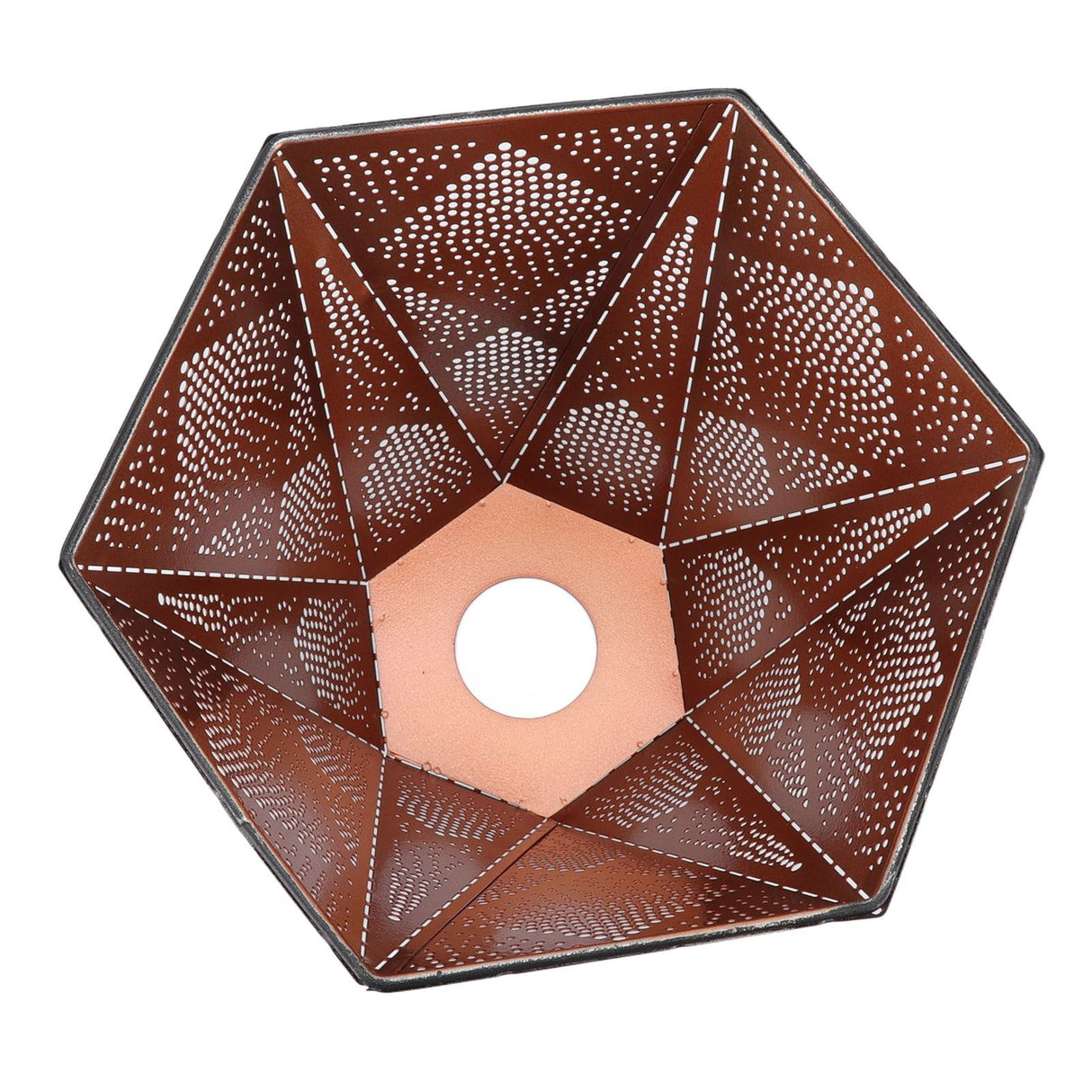 Lamp Shade Wrought Iron Hollow Design Modern Style Corrosion Resistant Table Lamp Shade for E27 E26 Lamp Holder