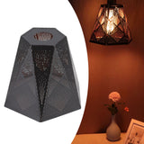 Lamp Shade Wrought Iron Hollow Design Modern Style Corrosion Resistant Table Lamp Shade for E27 E26 Lamp Holder