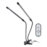 Plant Grow Light Dimmable Timing Full Spectrum USB Powered Dual Head Clip On LED Plant Lamp for Indoor 30W