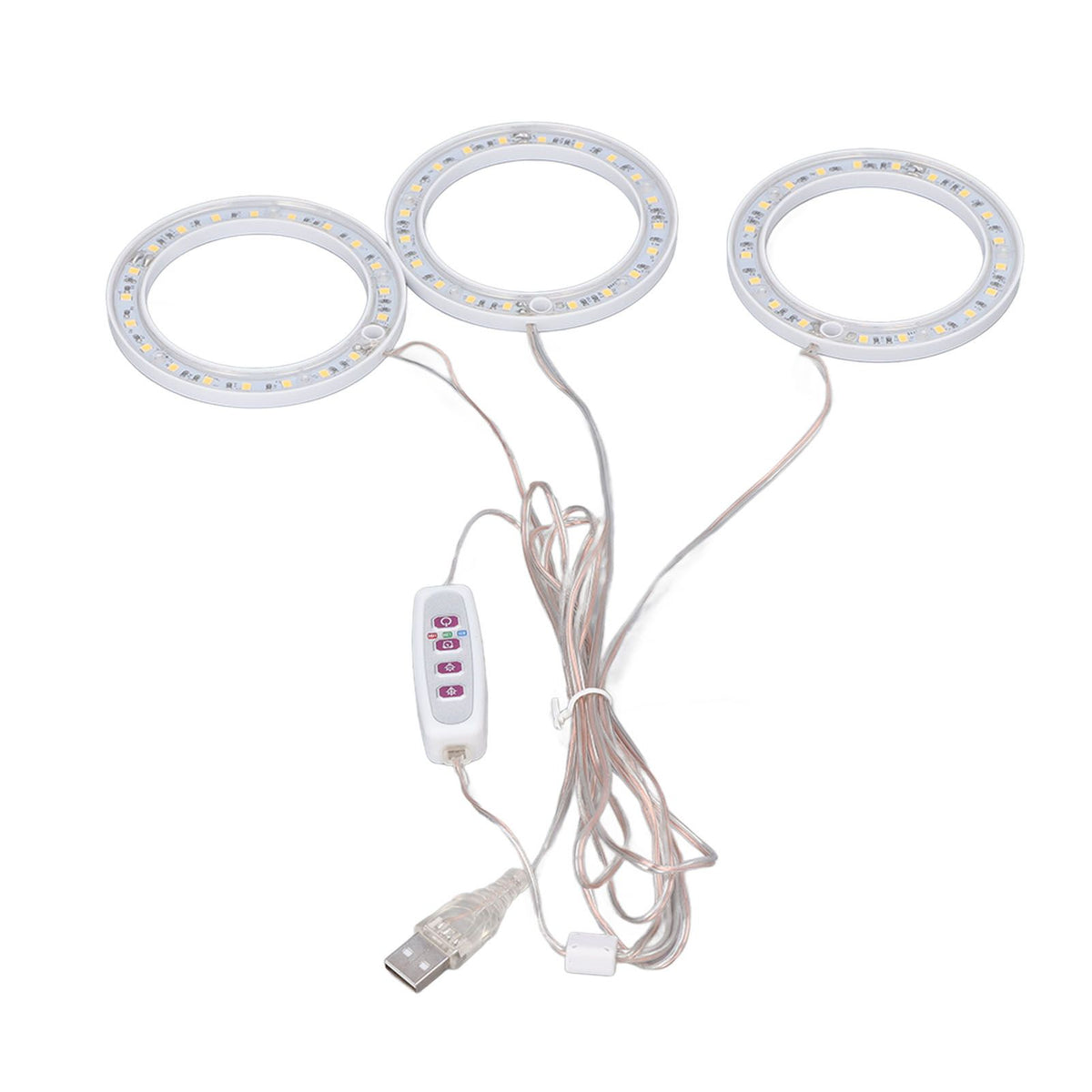 LED Plant Grow Lights Full Spectrum USB Growing Light Timing 5 Level Dimming for Indoor Plant Growing Natural Light
