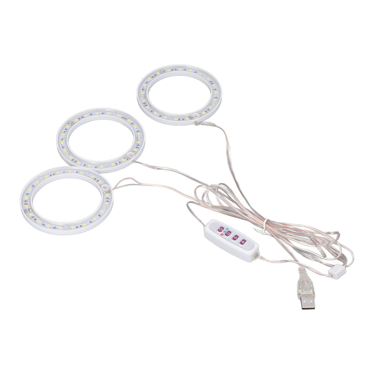 LED Plant Grow Lights Full Spectrum USB Growing Light Timing 5 Level Dimming for Indoor Plant Growing Natural Light