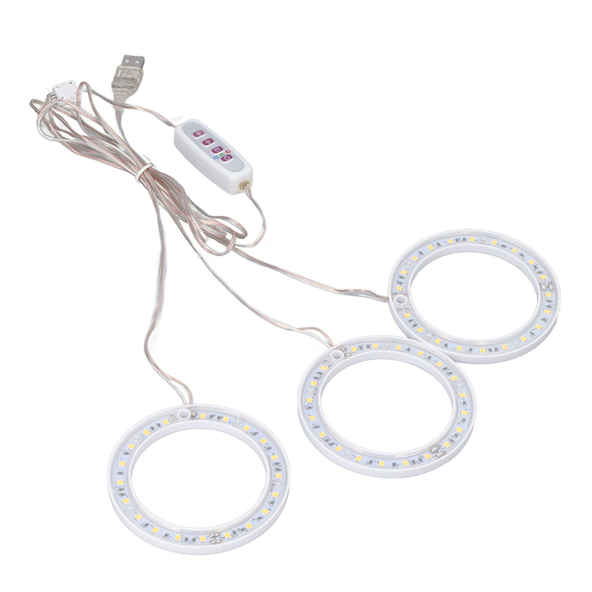LED Plant Grow Lights Full Spectrum USB Growing Light Timing 5 Level Dimming for Indoor Plant Growing Natural Light