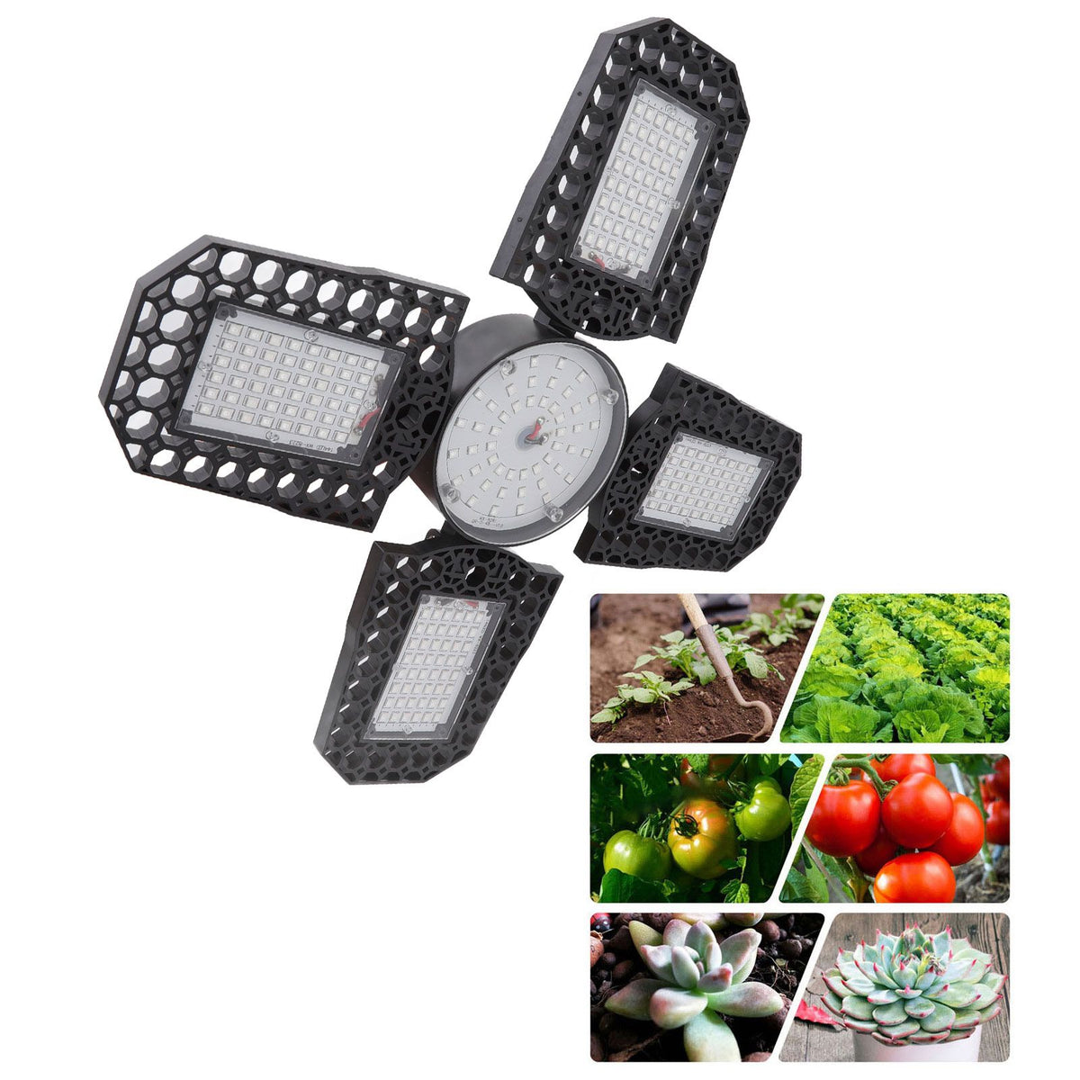 Growth Light 150W ABS Foldable LED E27 Base Plant Growing Lamp with Red Blue Spectrum For Indoor Plants 85-265V