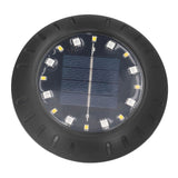 Solar Ground Lights Automatic Charging RGB LED Lamp Beads IP67 Waterproof Warm White Ground Lights Outdoor - Rear View