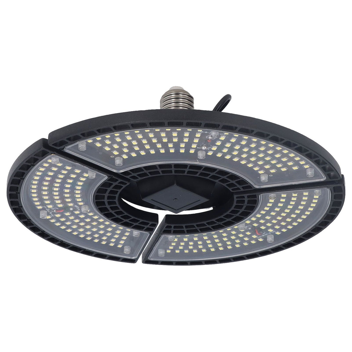 LED Bay Light 60W Waterproof 288 Lamp Beads Foldable 3 Leaf E26 E27 Garage Light for Basements 100 to 277V