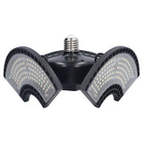 LED Bay Light 60W Waterproof 288 Lamp Beads Foldable 3 Leaf E26 E27 Garage Light for Basements 100 to 277V