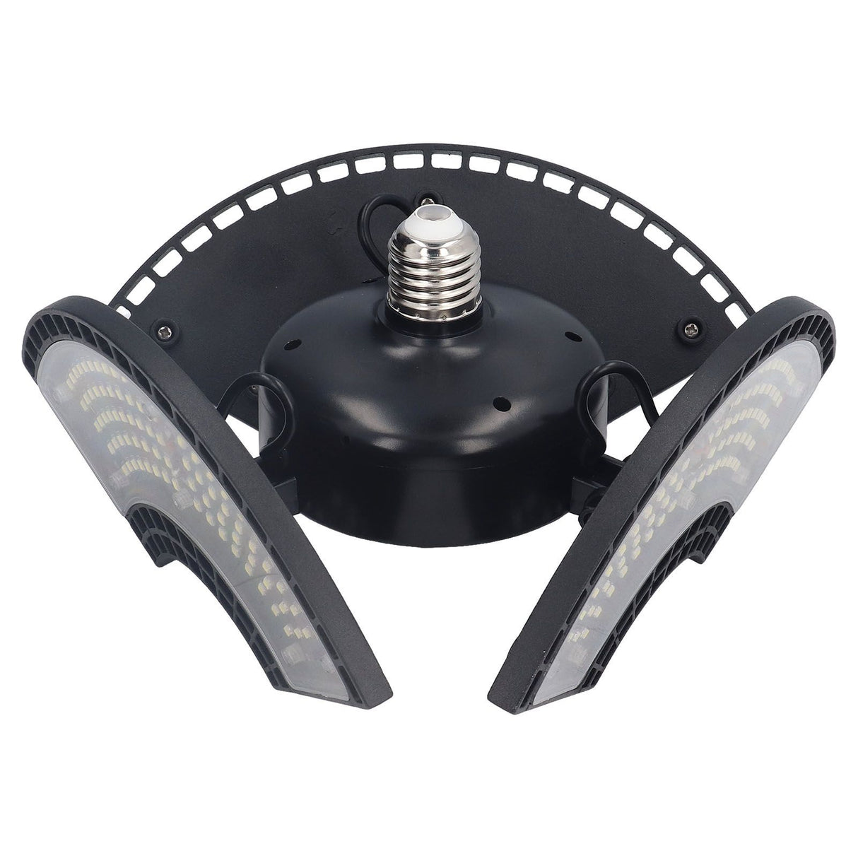 LED Bay Light 60W Waterproof 288 Lamp Beads Foldable 3 Leaf E26 E27 Garage Light for Basements 100 to 277V