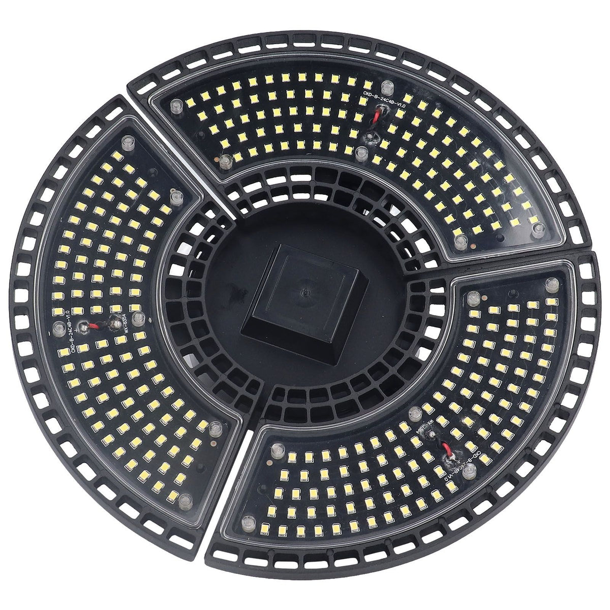 LED Bay Light 60W Waterproof 288 Lamp Beads Foldable 3 Leaf E26 E27 Garage Light for Basements 100 to 277V