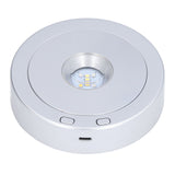 LED Display Base USB RGB Colorful Light Rotating Crystal Display Base Stand for Bottle Jewellery Handicraft