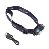 LED Headlamp 5 Level Lighting Modes USB Charging Lightweight Sensor Headlight LED Head Light for Outdoor Camping - Side View
