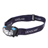 LED Headlamp 5 Level Lighting Modes USB Charging Lightweight Sensor Headlight LED Head Light for Outdoor Camping