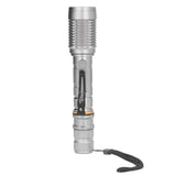 Telescopic Zoomable Flashlight 5 Lighting Modes 5000LM Waterproof Bright Flashlight for Outdoor Adventure Camping Home Gray