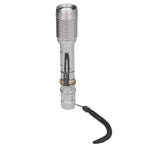 Telescopic Zoomable Flashlight 5 Lighting Modes 5000LM Waterproof Bright Flashlight for Outdoor Adventure Camping Home Gray