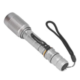 Telescopic Zoomable Flashlight 5 Lighting Modes 5000LM Waterproof Bright Flashlight for Outdoor Adventure Camping Home Gray - Close-Up Angle