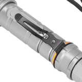 Telescopic Zoomable Flashlight 5 Lighting Modes 5000LM Waterproof Bright Flashlight for Outdoor Adventure Camping Home Gray
