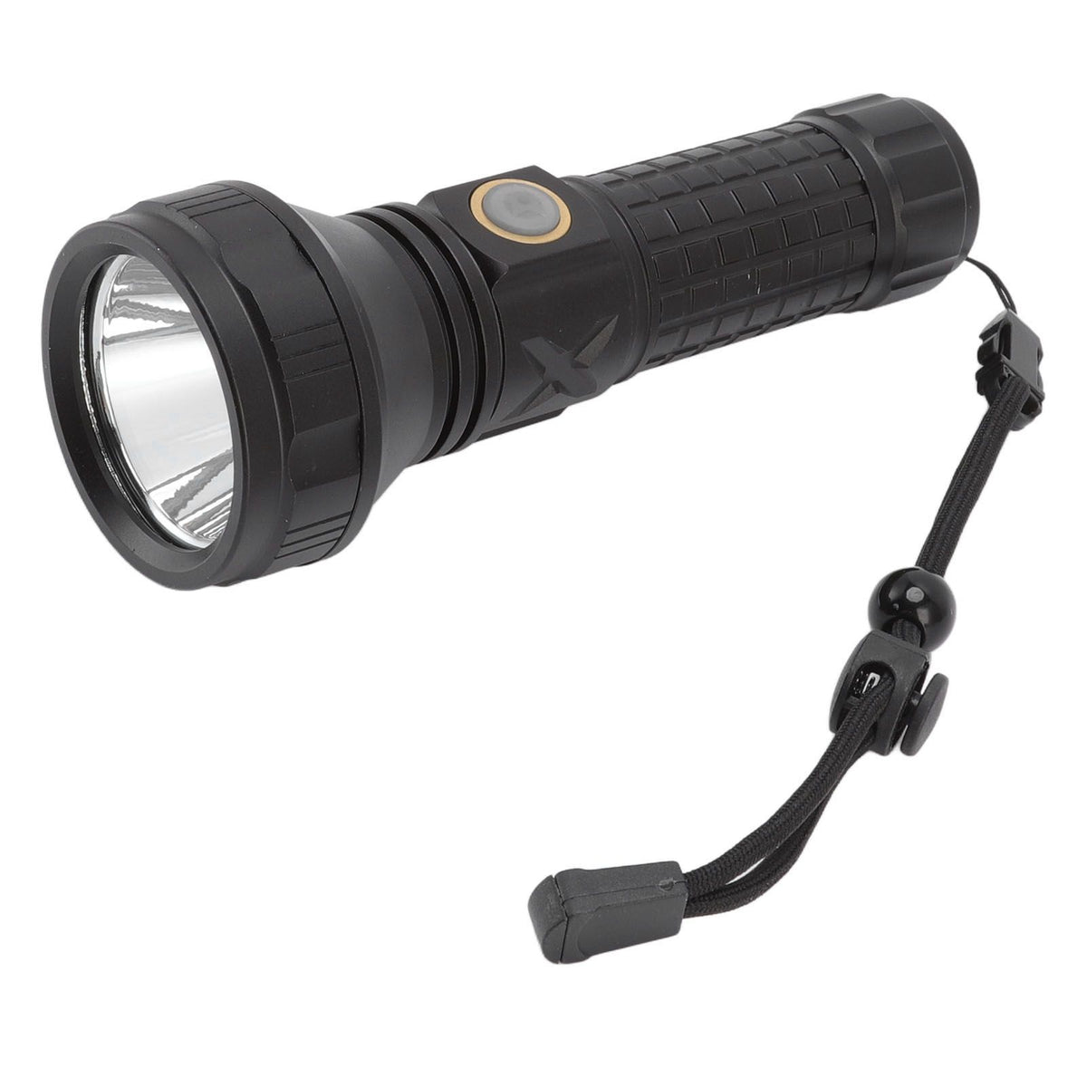 Flashlight Aluminum Alloy 8000lm Three Light Modes Waterproof Flashlight for Household Emergency Camping Hiking Traveling