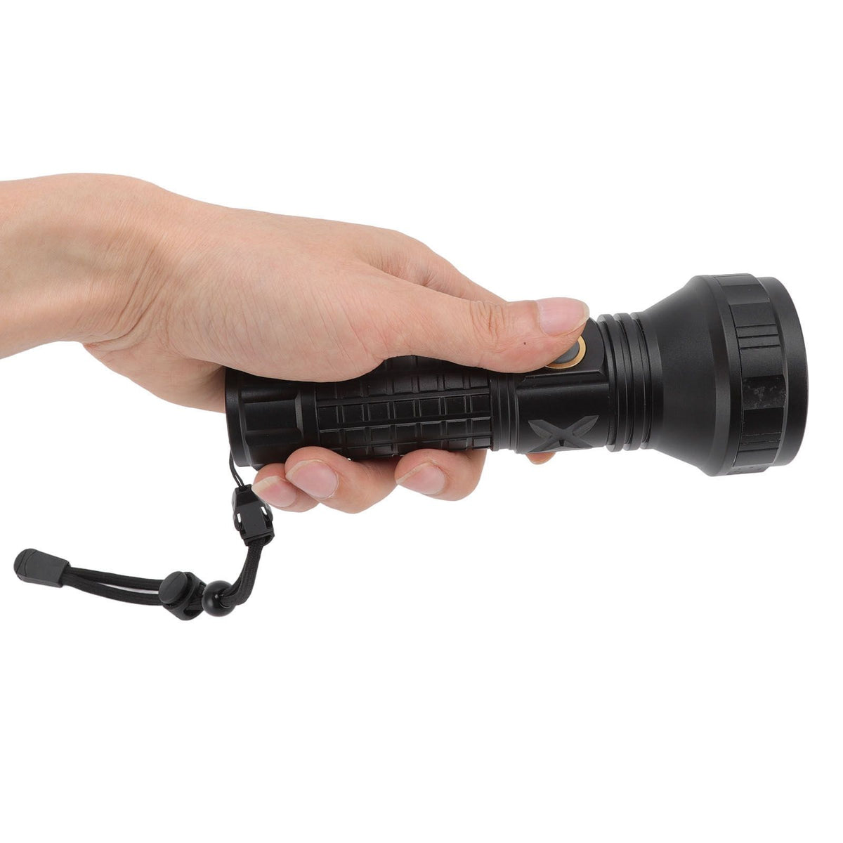 Flashlight Aluminum Alloy 8000lm Three Light Modes Waterproof Flashlight for Household Emergency Camping Hiking Traveling