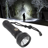 Flashlight Aluminum Alloy 8000lm Three Light Modes Waterproof Flashlight for Household Emergency Camping Hiking Traveling