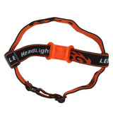 Outdoor Headlamp Elastic Strap Hands Free Headlamp Holder Strap for 22 to 32mm Diameter Flashlight - Close-Up Angle