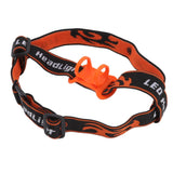 Outdoor Headlamp Elastic Strap Hands Free Headlamp Holder Strap for 22 to 32mm Diameter Flashlight - Low Angle