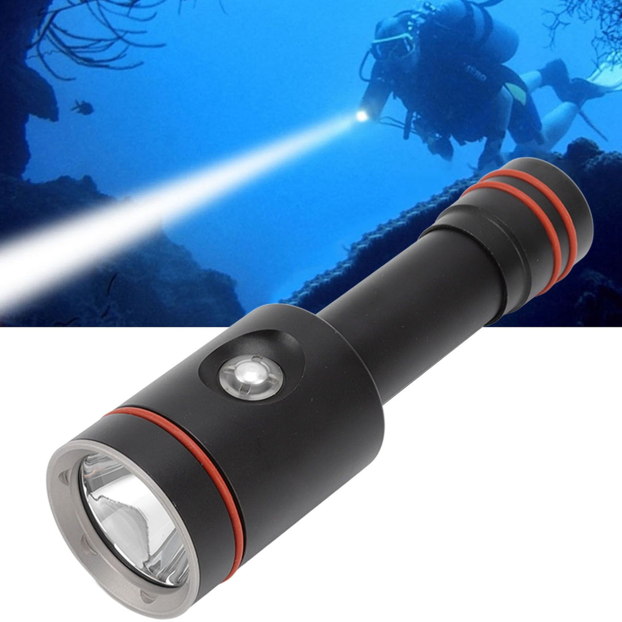 L2 Diving Flashlight 5000LM Portable Underwater Photography Fill Light Diving 100 Meters IPX8 Waterproof Dive Torch