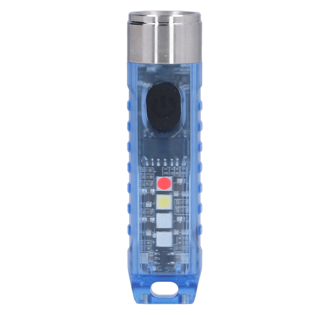 Keychain Flashlight 10 Lighting Modes 5LED TYPE C Fast Charging IP65 Waterproof Portable Keychain Light with Magnetic Base Blue