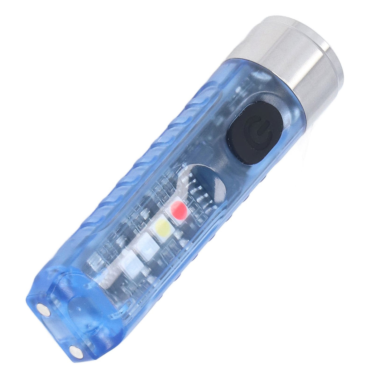 Keychain Flashlight 10 Lighting Modes 5LED TYPE C Fast Charging IP65 Waterproof Portable Keychain Light with Magnetic Base Blue