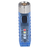Keychain Flashlight 10 Lighting Modes 5LED TYPE C Fast Charging IP65 Waterproof Portable Keychain Light with Magnetic Base Blue - Rear View