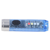 Keychain Flashlight 10 Lighting Modes 5LED TYPE C Fast Charging IP65 Waterproof Portable Keychain Light with Magnetic Base Blue