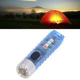 Keychain Flashlight 10 Lighting Modes 5LED TYPE C Fast Charging IP65 Waterproof Portable Keychain Light with Magnetic Base Blue - Extra Image