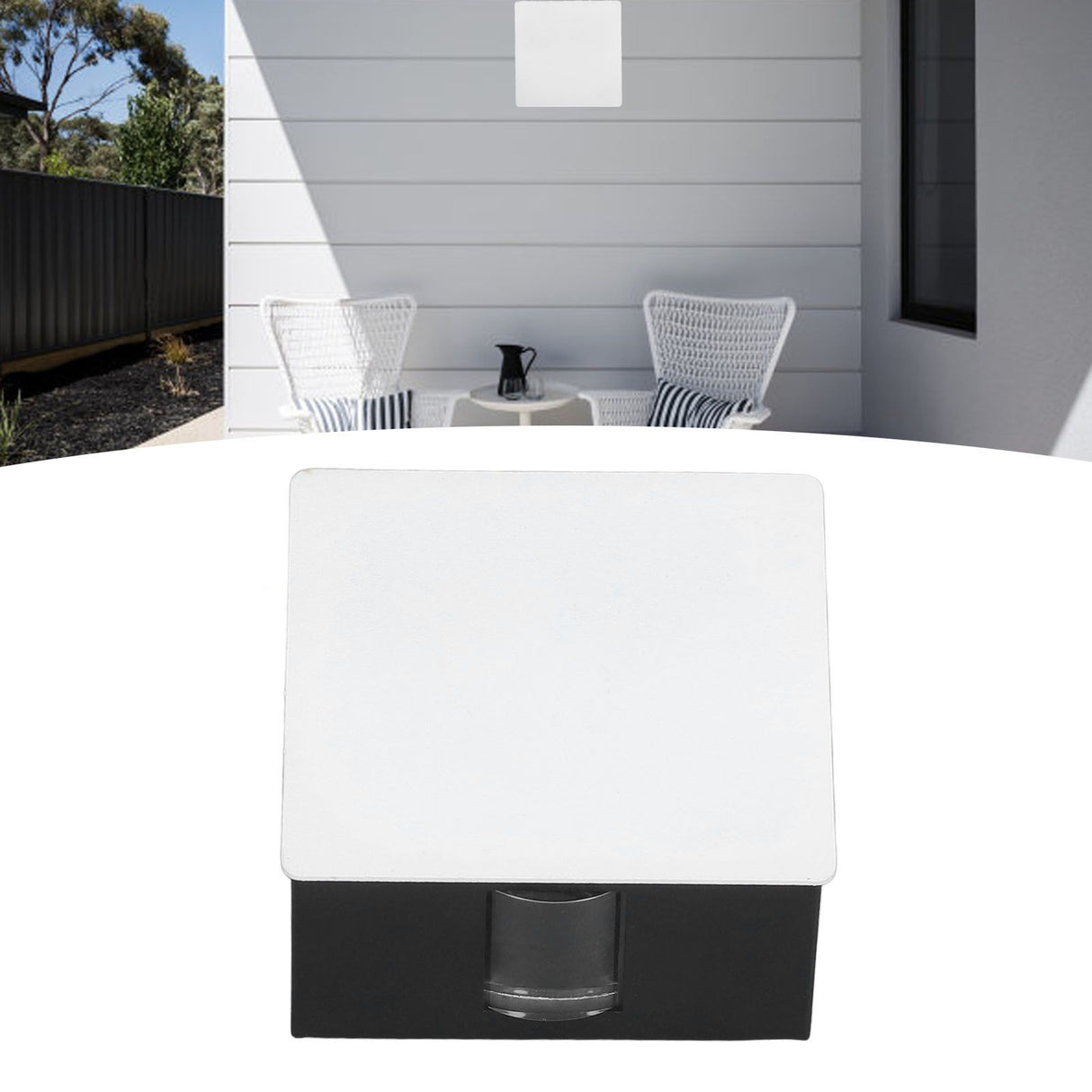 Beam Wall Light Quadrate Design Retro Warm Light 3W Unilateral Lighting LED Wall Lamp AC85 to 265V for Hotel White Shell