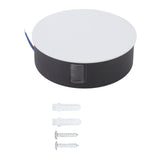Wall Light Round Shape Aluminum Alloy 3 Beams Modern Wall Sconce Lamp for Dining Room AC85‑265V 9W White - Front View