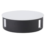 Wall Light Round Shape Aluminum Alloy 3 Beams Modern Wall Sconce Lamp for Dining Room AC85‑265V 9W White - Close-Up Angle