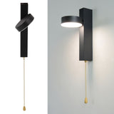 LED Wall Lights 3 Color Modes Modern Style Aluminium Pull Chain Switch Modern Wall Sconces for Bedroom Stair 85 to 265V
