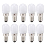 10Pcs E14 Light Bulb Stainless Steel 1.5W 220V LED Bulb for Chandelier Ceiling Cabinet Wall Table Lamps Warm White Light