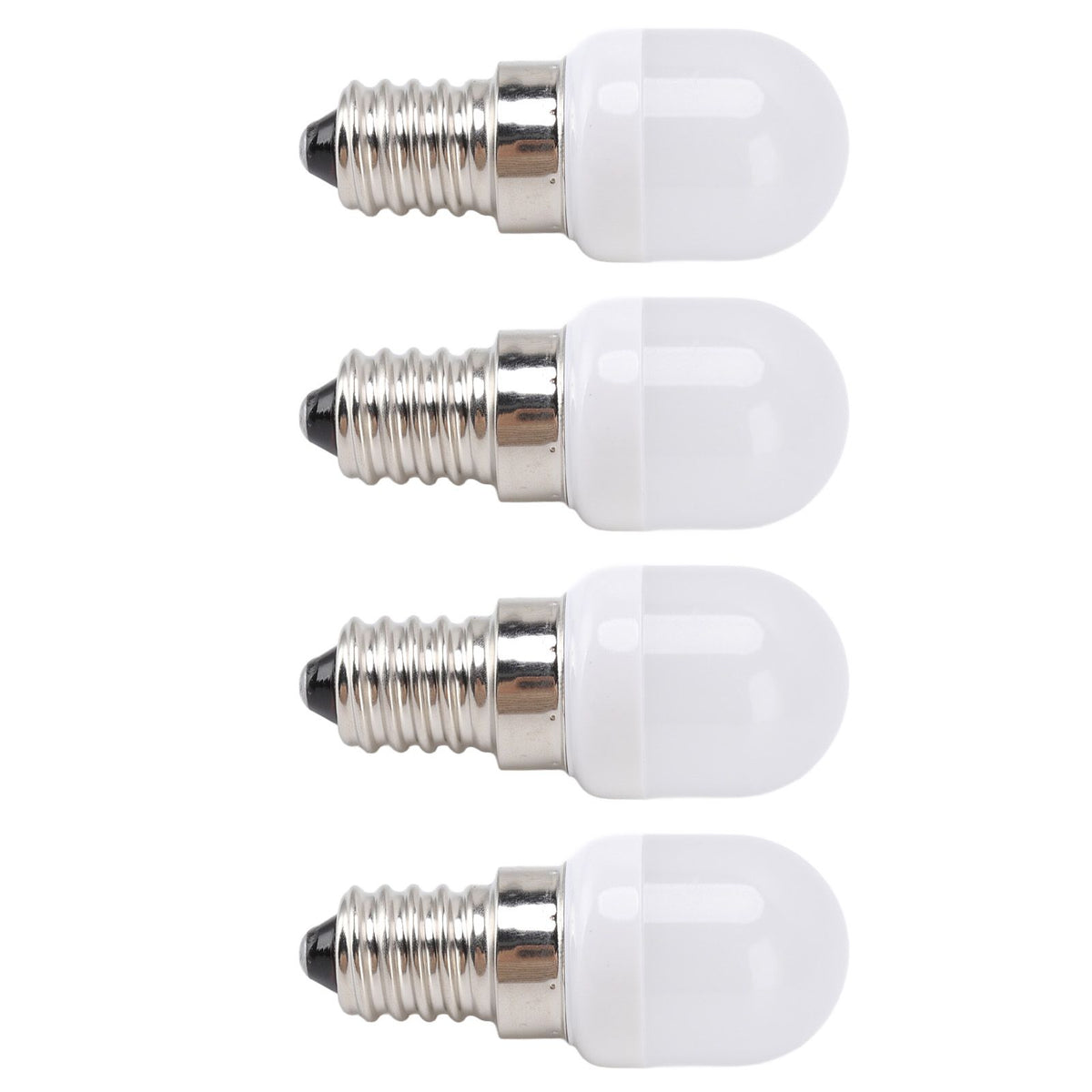 10Pcs E14 Light Bulb Stainless Steel 1.5W 220V LED Bulb for Chandelier Ceiling Cabinet Wall Table Lamps Warm White Light