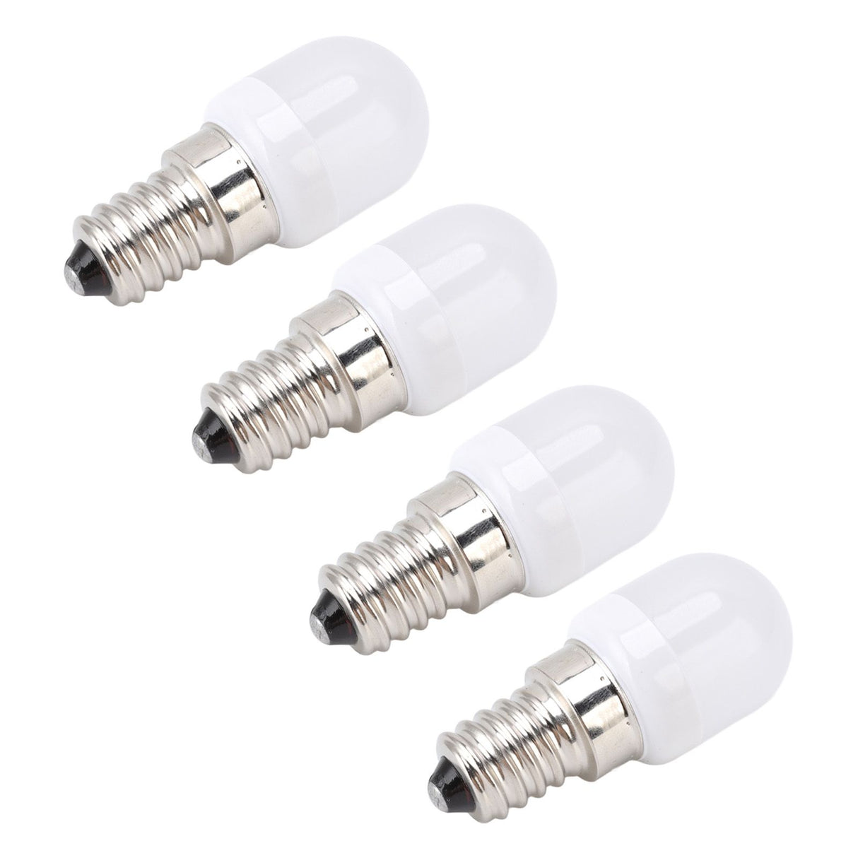 10Pcs E14 Light Bulb Stainless Steel 1.5W 220V LED Bulb for Chandelier Ceiling Cabinet Wall Table Lamps Warm White Light