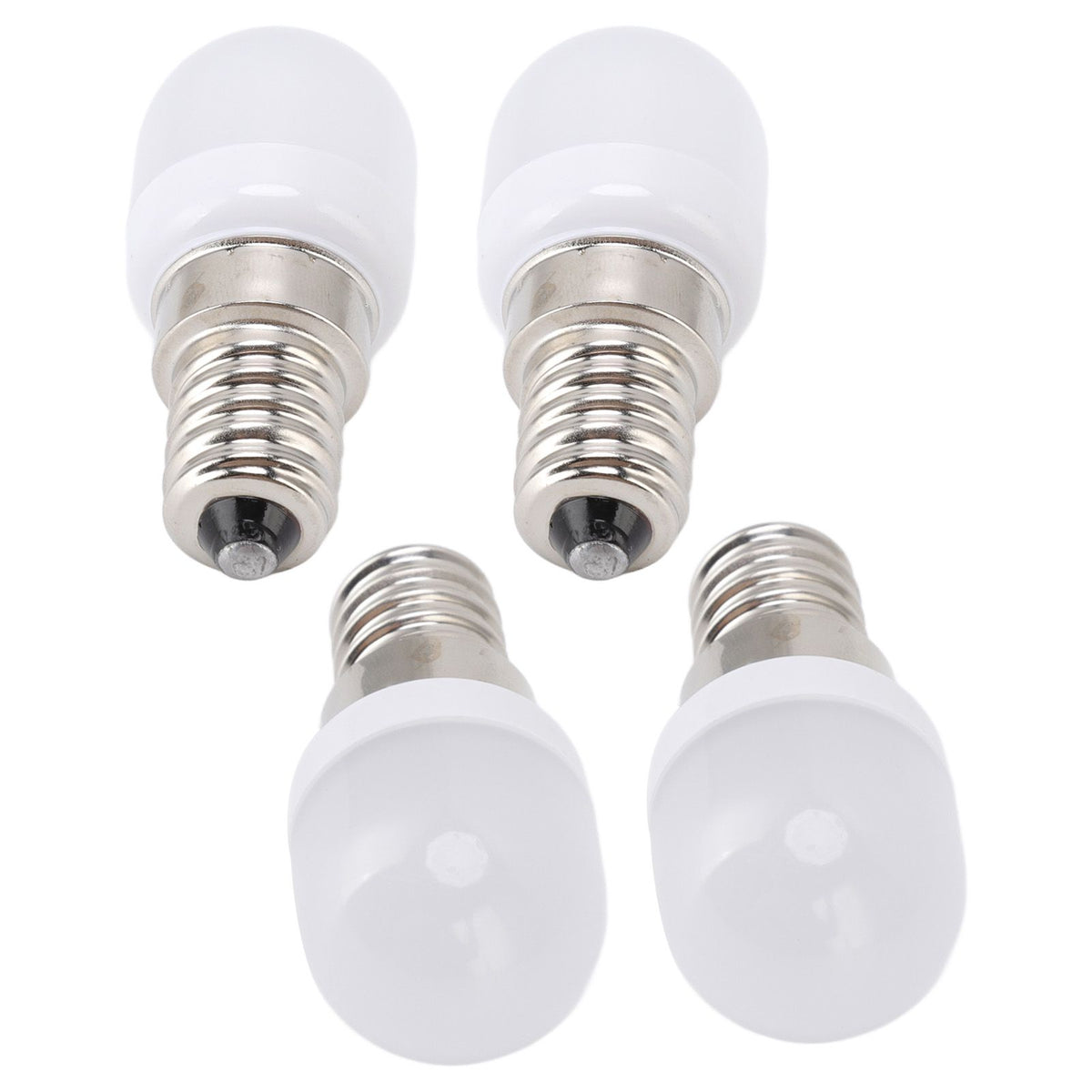 10Pcs E14 Light Bulb Stainless Steel 1.5W 220V LED Bulb for Chandelier Ceiling Cabinet Wall Table Lamps Warm White Light