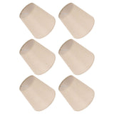 6PCS Linen Fabric Lamp Shade Cover Cylindrical Lampshade with Iron Support for Household Light