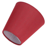6PCS Fabric Lampshade Modern Simple Good Light Transmission Table Lamp Shade for E14 Bulb Miniature Bulb for Ceiling Lamp A3 01 Wine Red