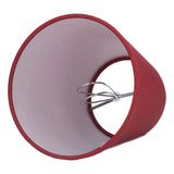6PCS Fabric Lampshade Modern Simple Good Light Transmission Table Lamp Shade for E14 Bulb Miniature Bulb for Ceiling Lamp A3 01 Wine Red