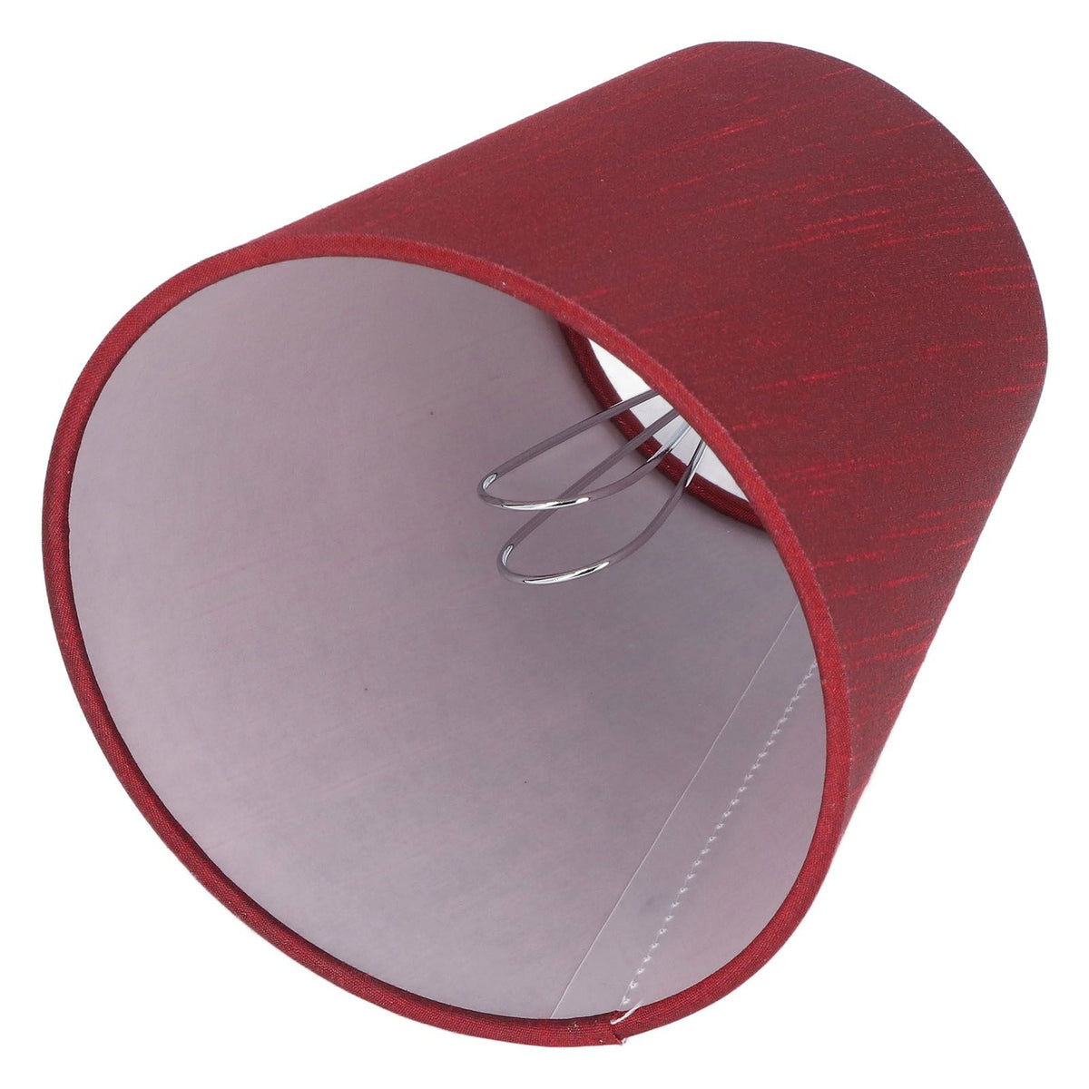 6PCS Fabric Lampshade Modern Simple Good Light Transmission Table Lamp Shade for E14 Bulb Miniature Bulb for Ceiling Lamp A3 01 Wine Red
