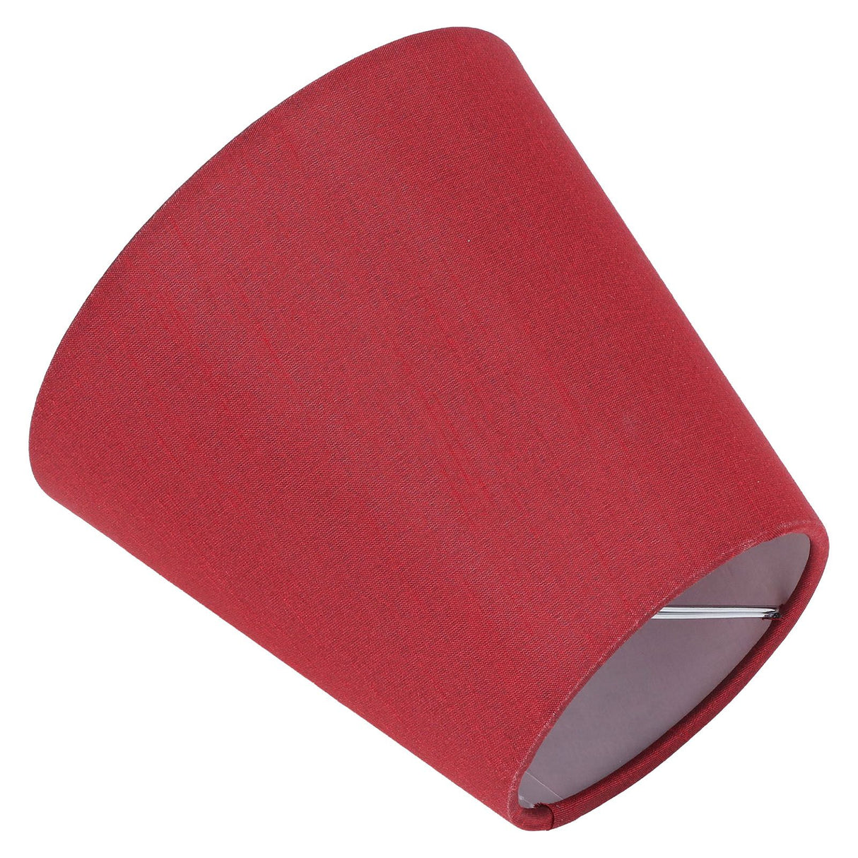 6PCS Fabric Lampshade Modern Simple Good Light Transmission Table Lamp Shade for E14 Bulb Miniature Bulb for Ceiling Lamp A3 01 Wine Red